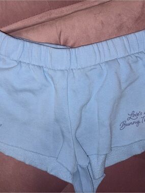 PLAYBOY Light Blue Terry Lounge Shorts